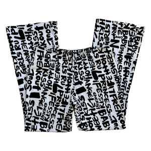 Vintage Y2K No Boundaries Black & White Pop Art Pants